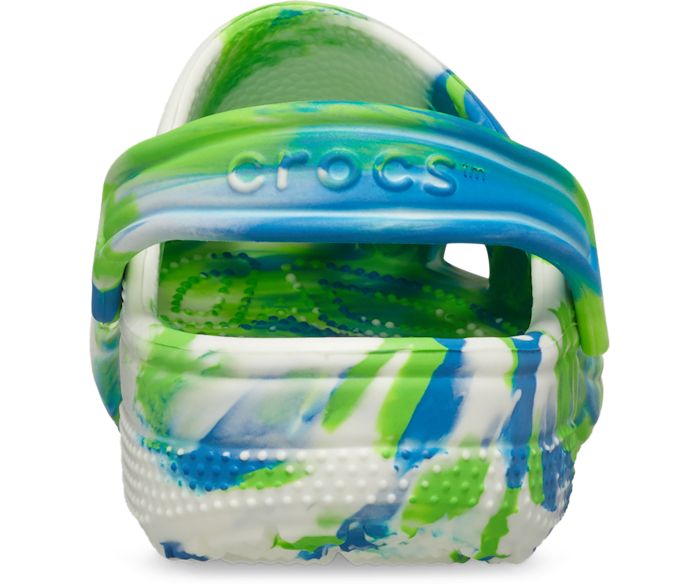 CROCS-KIDS CLASSIC GLOW-IN-THE-DARK MARBLED CLOG