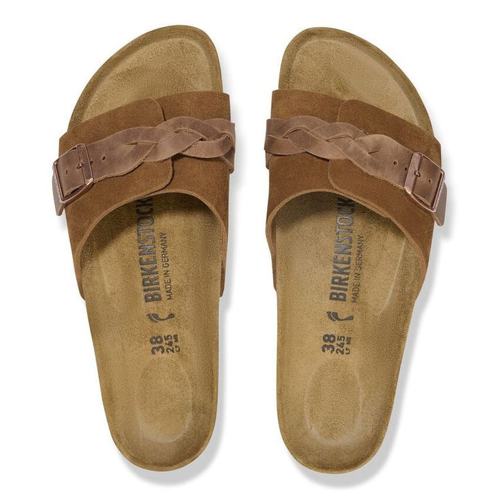 BIRKENSTOCK- OITA BRAIDED SUEDE LEATHER SANDAL