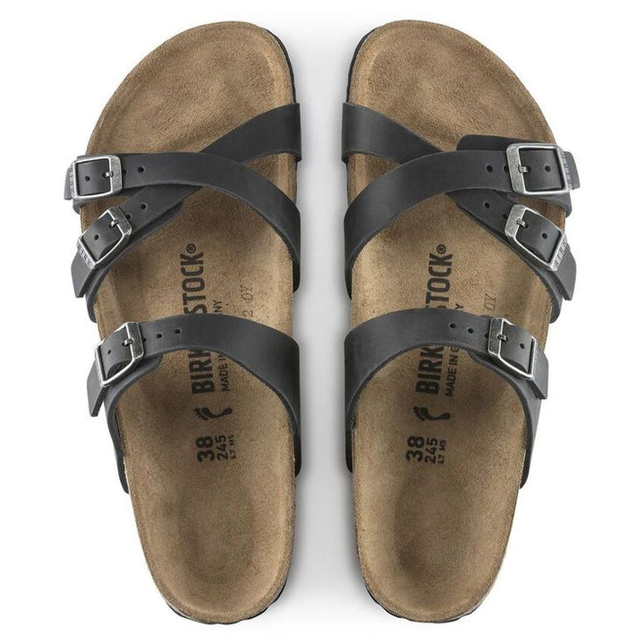 BIRKENSTOCK- FRANCA OILED LEATHER SANDAL