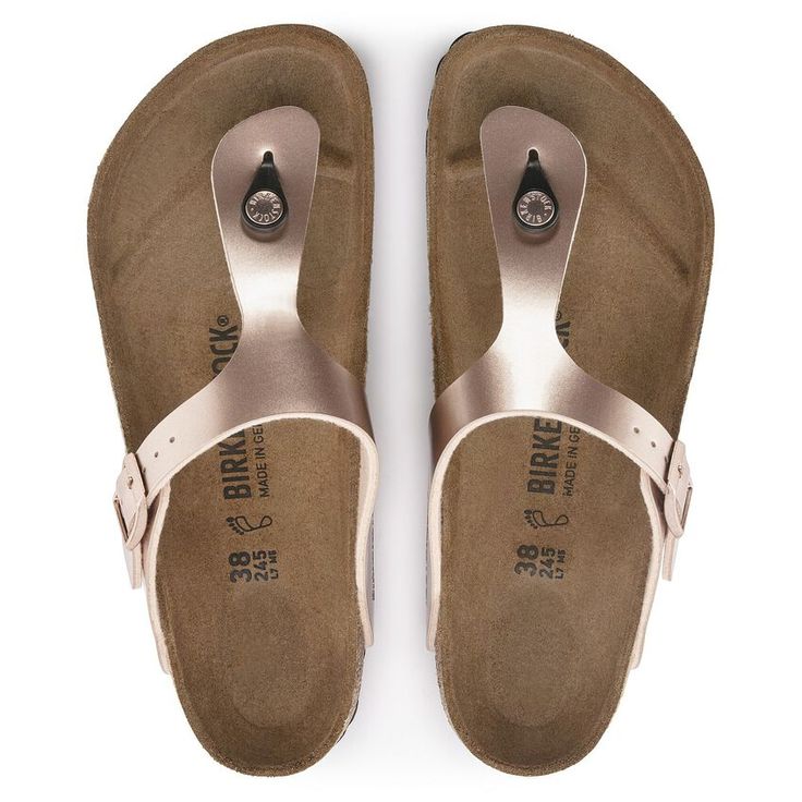 BIRKENSTOCK- WOMEN'S GIZAH METALLIC BIRKO-FLOR SANDAL
