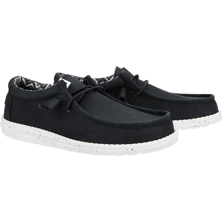HEY DUDE - MEN'S WALLY STRETCH CANVAS WIDE