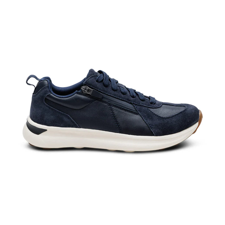 AETREX- WOMEN'S ELISE NAVY ARCH SUPPORT SNEAKER