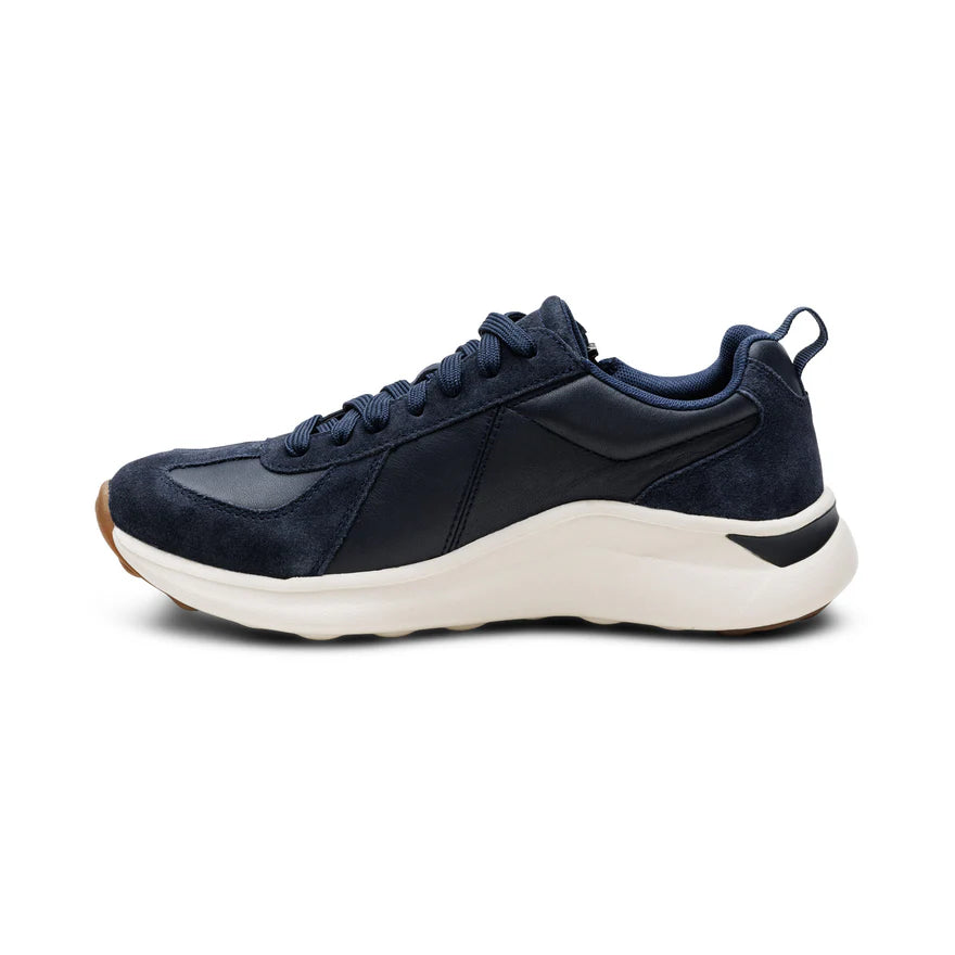 AETREX- WOMEN'S ELISE NAVY ARCH SUPPORT SNEAKER