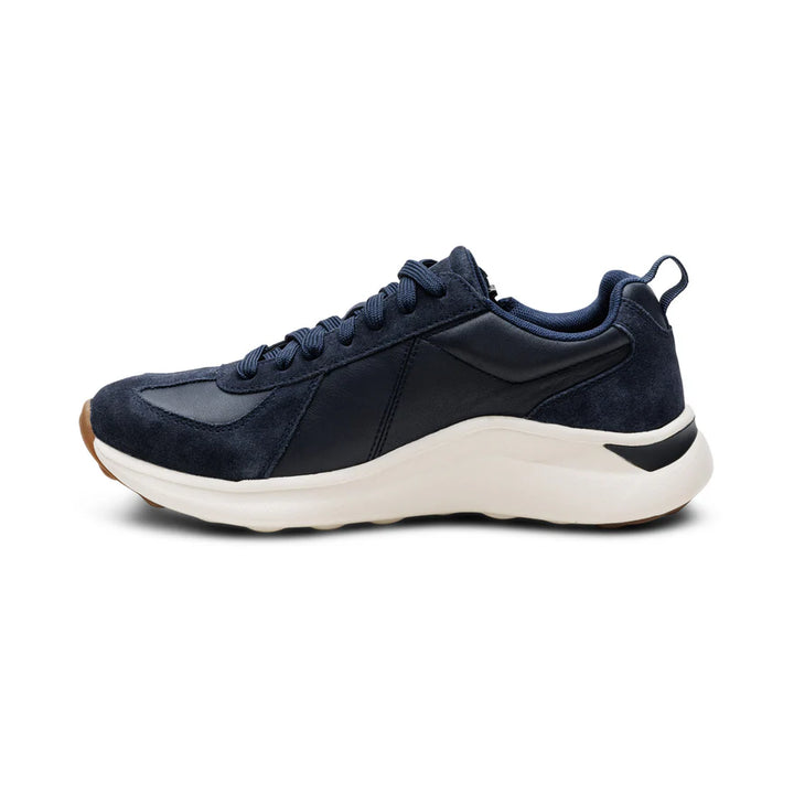 AETREX- WOMEN'S ELISE NAVY ARCH SUPPORT SNEAKER