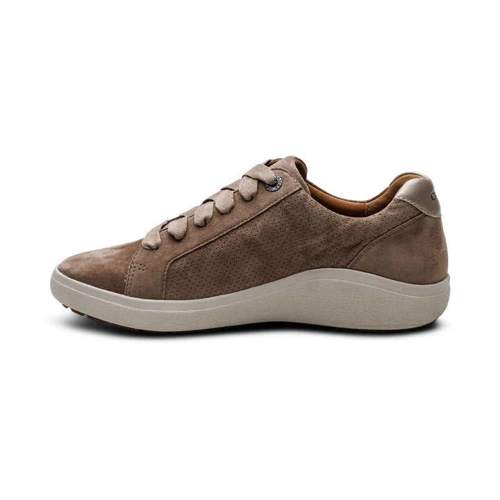 AETREX- WOMEN'S COURTNEY TAUPE LACE-UP SNEAKER