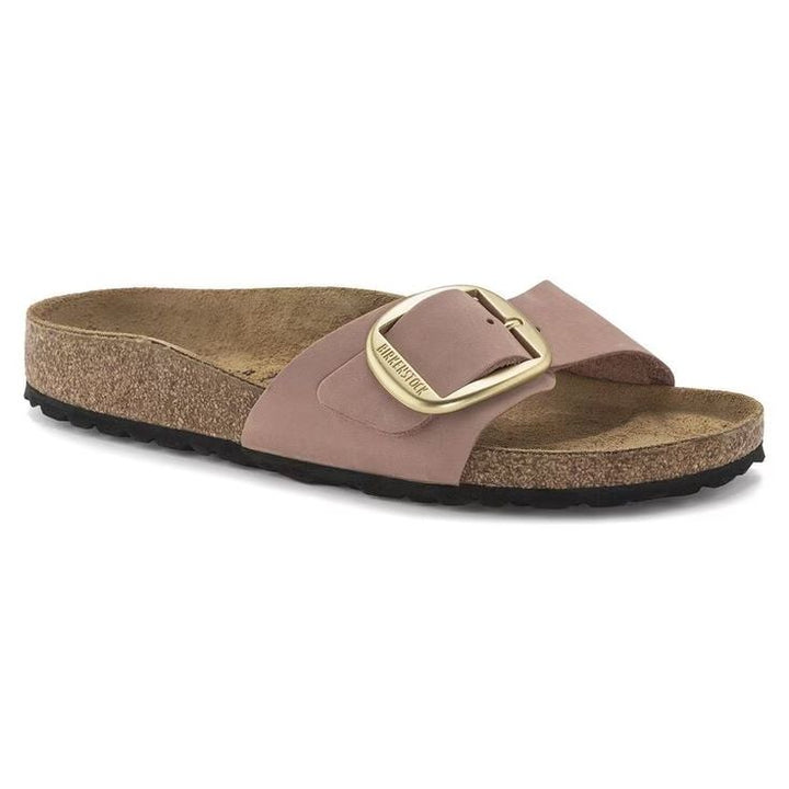 BIRKENSTOCK- MADRID BIG BUCKLE NUBUCK LEATHER SANDAL