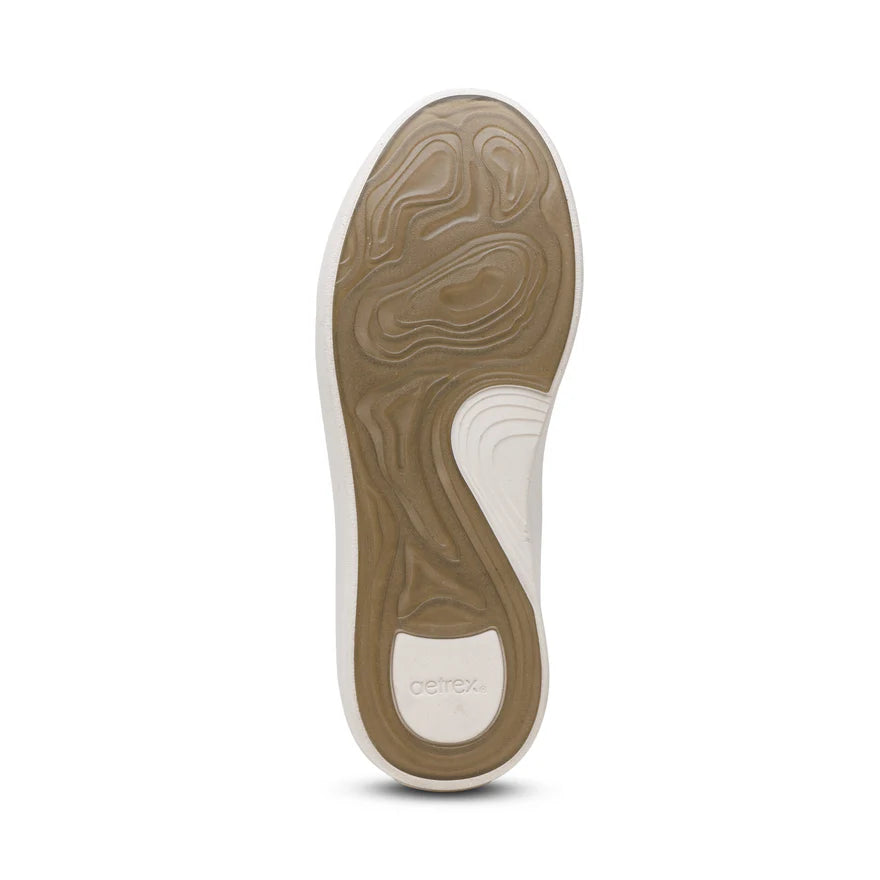 AETREX- WOMEN'S AUBREY ARCH SUPPORT PLATFORM BLACK PATENT SNEAKER