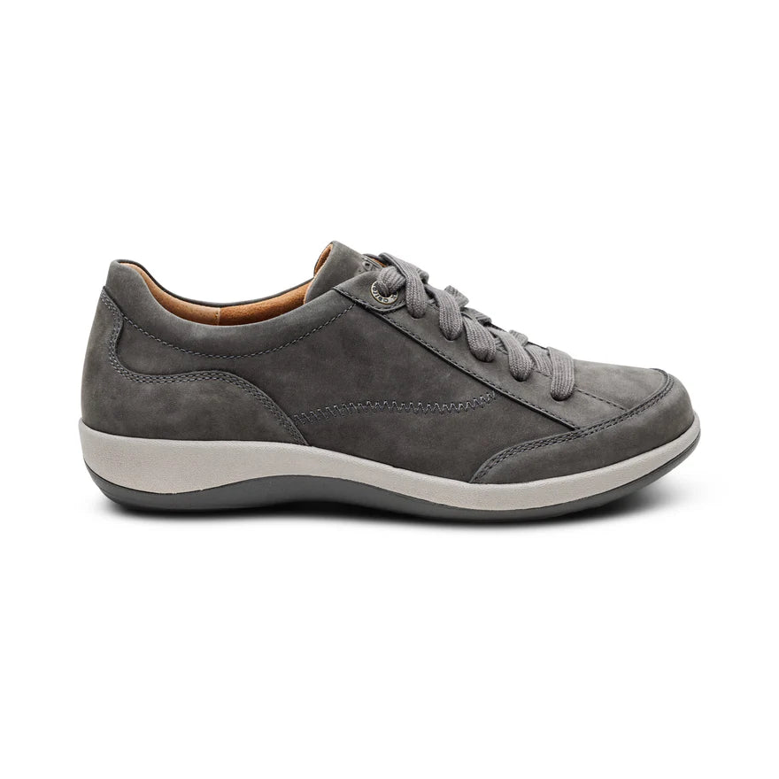 AETREX_ WOMEN'S DAHLIA CHARCOAL LACE-UP OXFORD SHOE