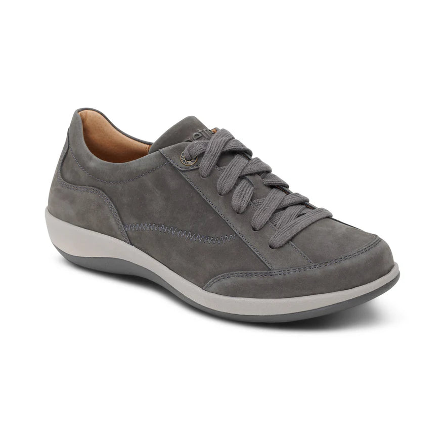 AETREX- WOMEN'S DAHLIA CHARCOAL LACE-UP OXFORD SHOE
