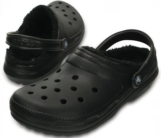 CROCS- MEN'S CLASSIC LINED CLOG BLACK
