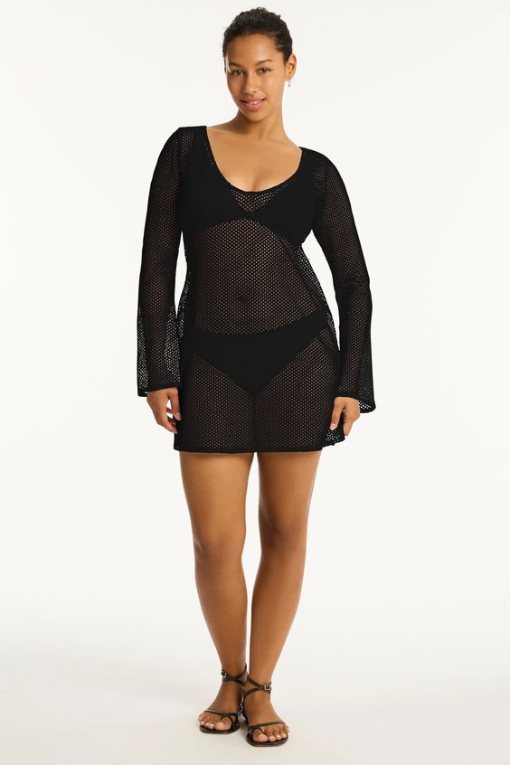 SEA LEVEL- WOMEN'S SURF MESH COVER UP