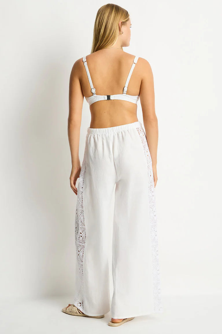 SEA LEVEL - SHORE LINEN PANELLED BEACH
PANT