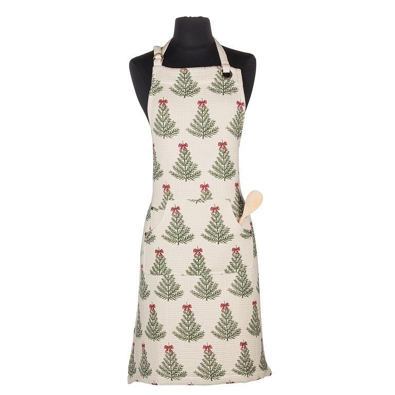 ABBOTT - CHRISTMAS TREE W/BOWS WAFFLE KITCHEN TOWEL-20X28"L