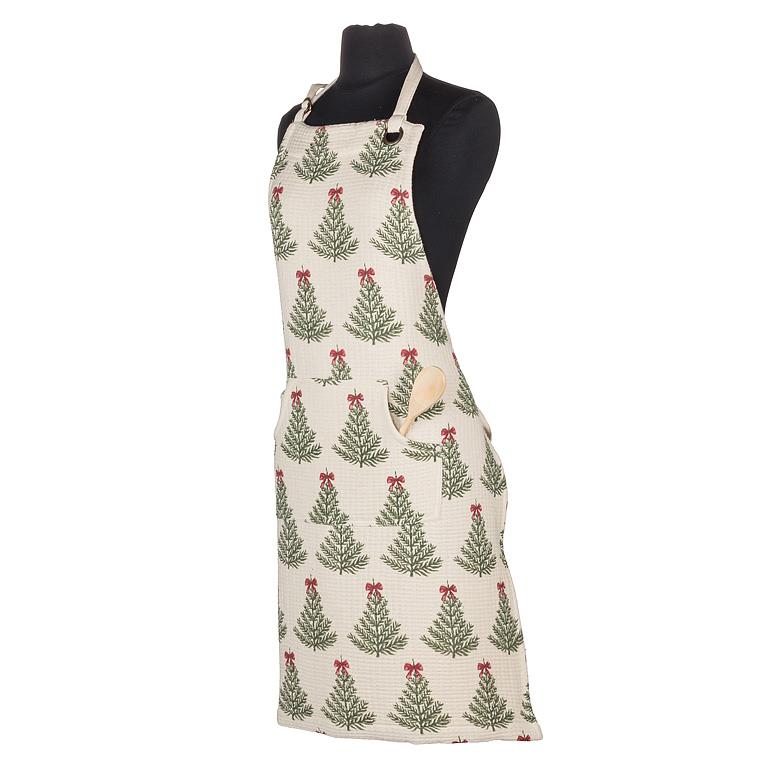 ABBOTT - CHRISTMAS TREE W/BOWS APRON-33"L