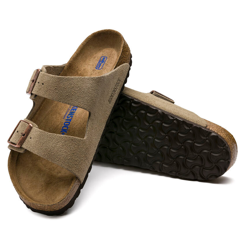 BIRKENSTOCK- WOMEN'S ARIZONA SOFT FOOTBED SUEDE LEATHER SANDAL
