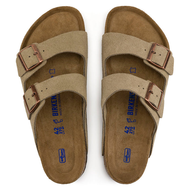 BIRKENSTOCK- WOMEN'S ARIZONA SOFT FOOTBED SUEDE LEATHER SANDAL