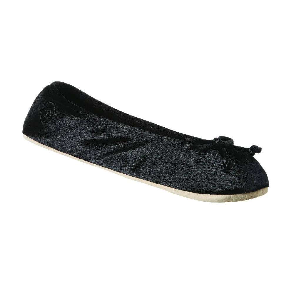 ISOTONER - WOMENS Classic Satin Ballerina Slipper