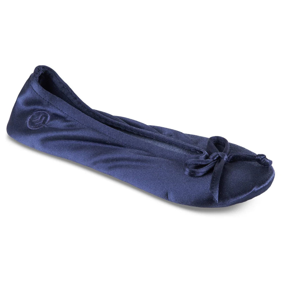 ISOTONER - WOMENS Classic Satin Ballerina Slipper