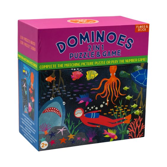 FLOSS & ROCK- DEEP SEA REVERSIBLE DOMINOES