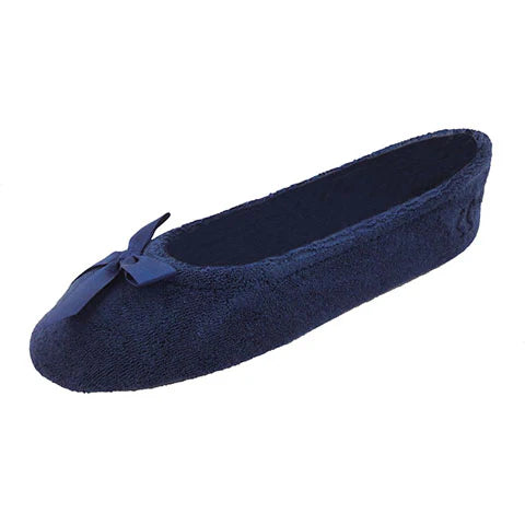 ISOTONER - Womens Stretch Terry Classic Ballerina Slippers