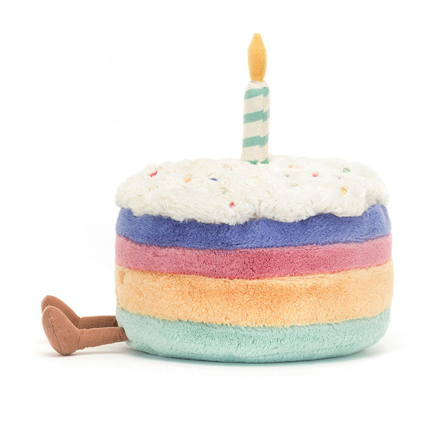 JELLYCAT - AMUSEABLES RAINBOW BIRTHDAY CAKE