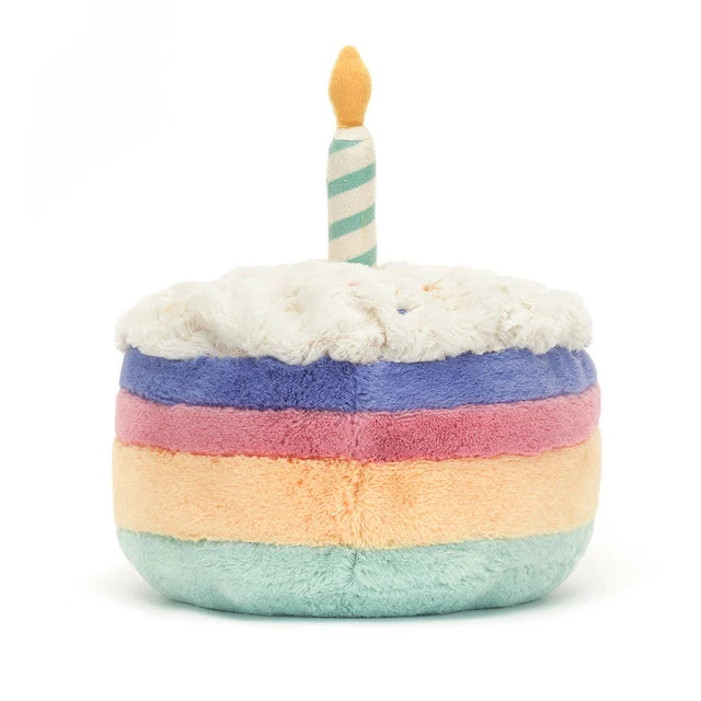 JELLYCAT - AMUSEABLES RAINBOW BIRTHDAY CAKE