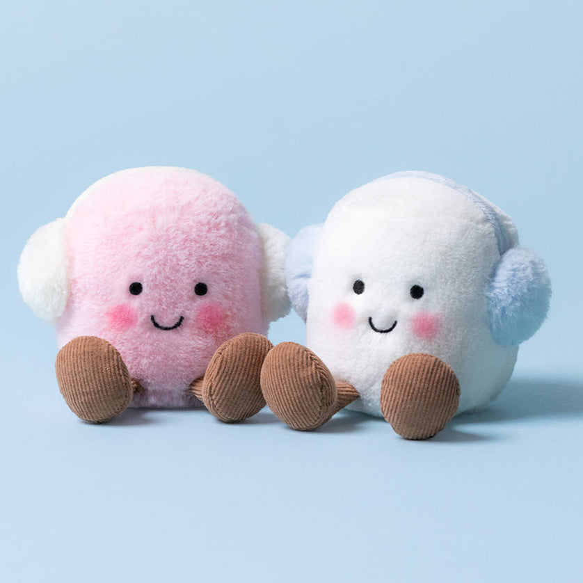 JELLYCAT - AMUSEABLES TOASTIE PINK AND WHITE MARSHMALLOWS