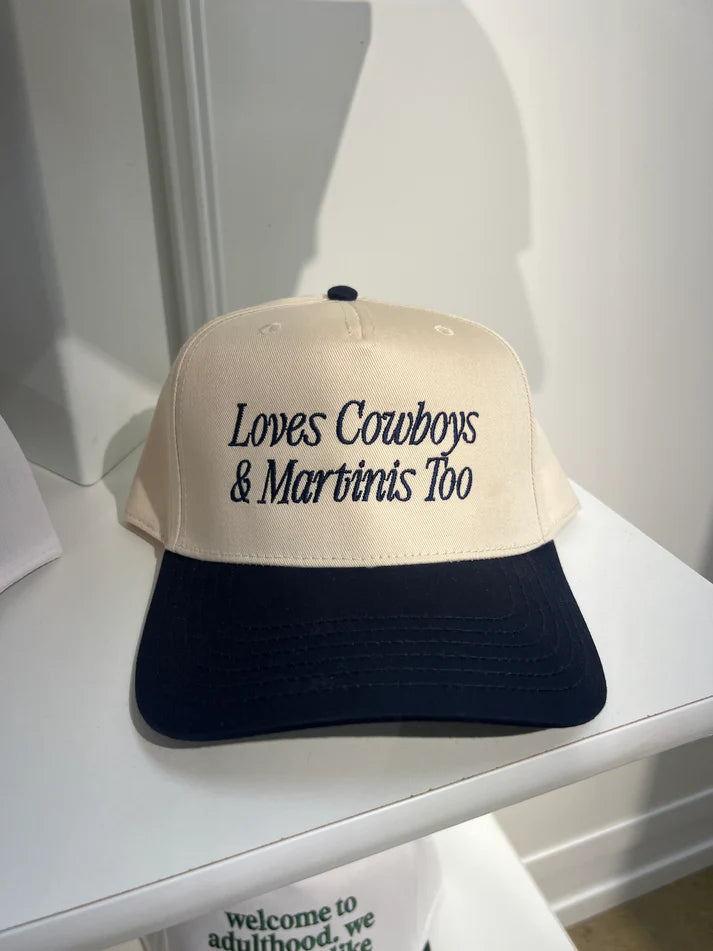 RUBY MOON - LOVES COWBOYS AND MARTINIS TOO HAT