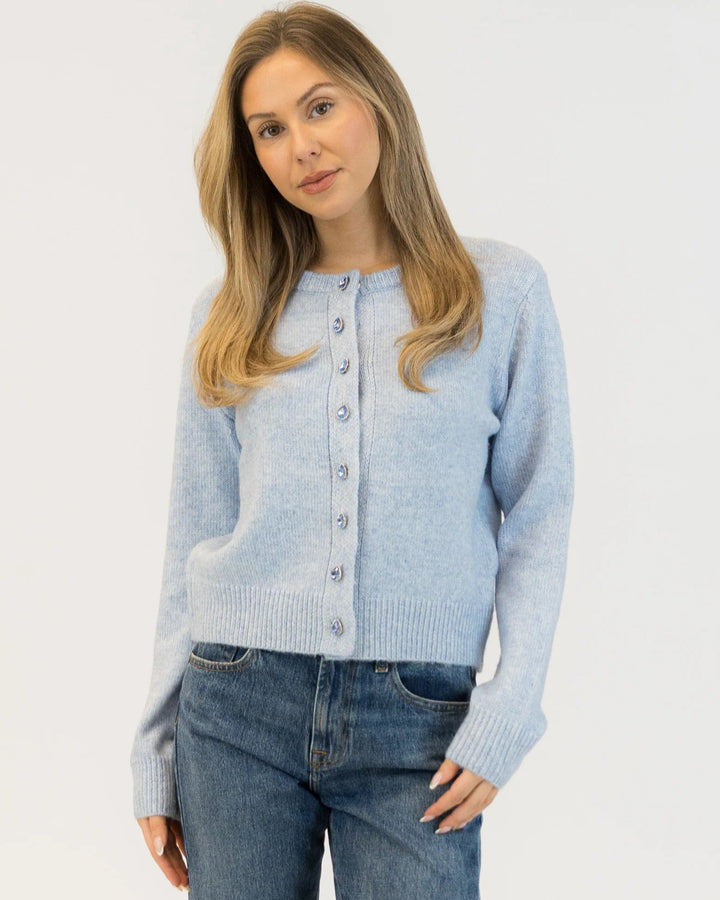 LYLA & LUXE - WOMEN'S AISHA CRYSTAL CARDIGAN