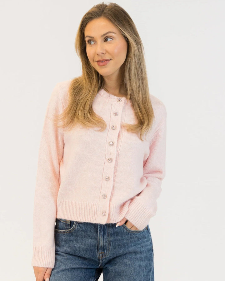 LYLA & LUXE - WOMEN'S AISHA CRYSTAL CARDIGAN