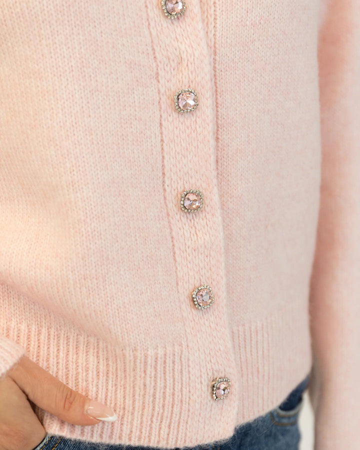 LYLA & LUXE - WOMEN'S AISHA CRYSTAL CARDIGAN