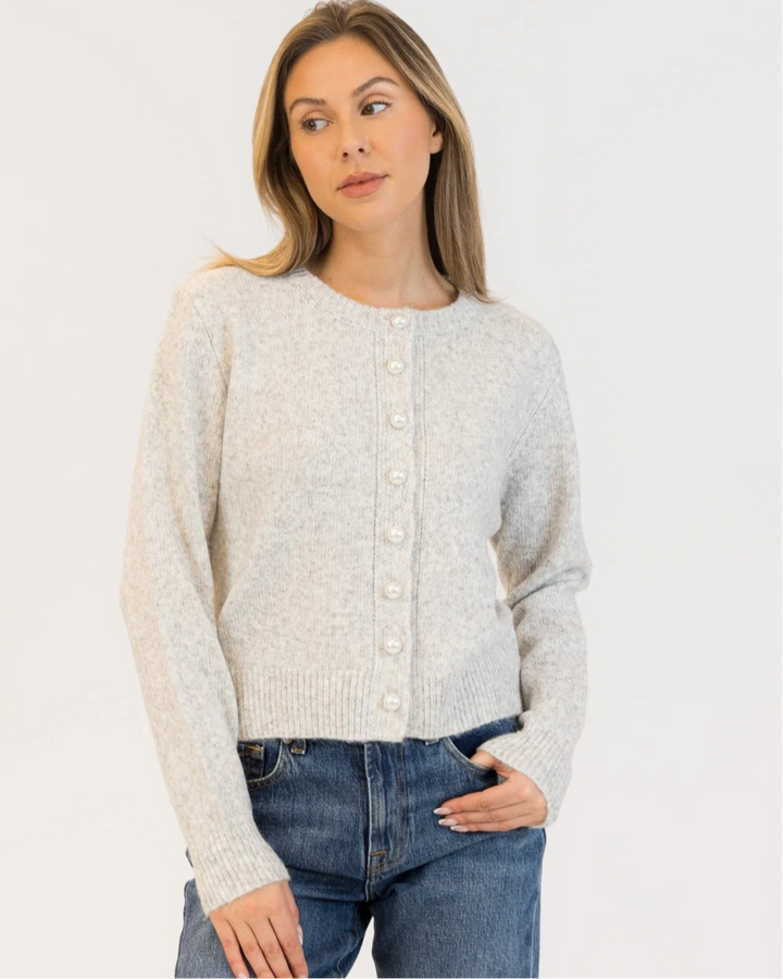 LYLA & LUXE - WOMEN'S AISHA PEARL CARDIGAN
