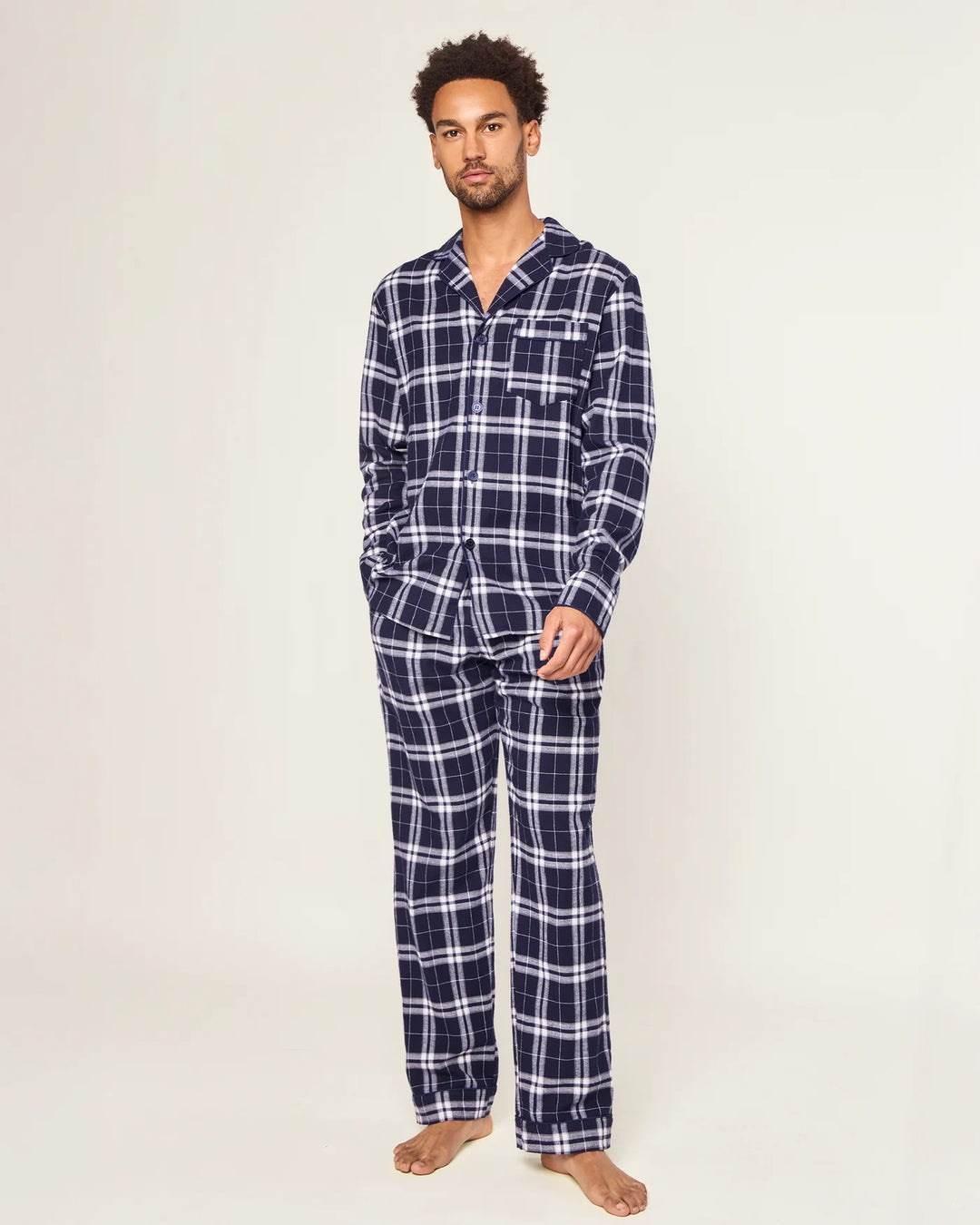 PETITE PLUME - MENS PJS SET OXFORD TARTAN