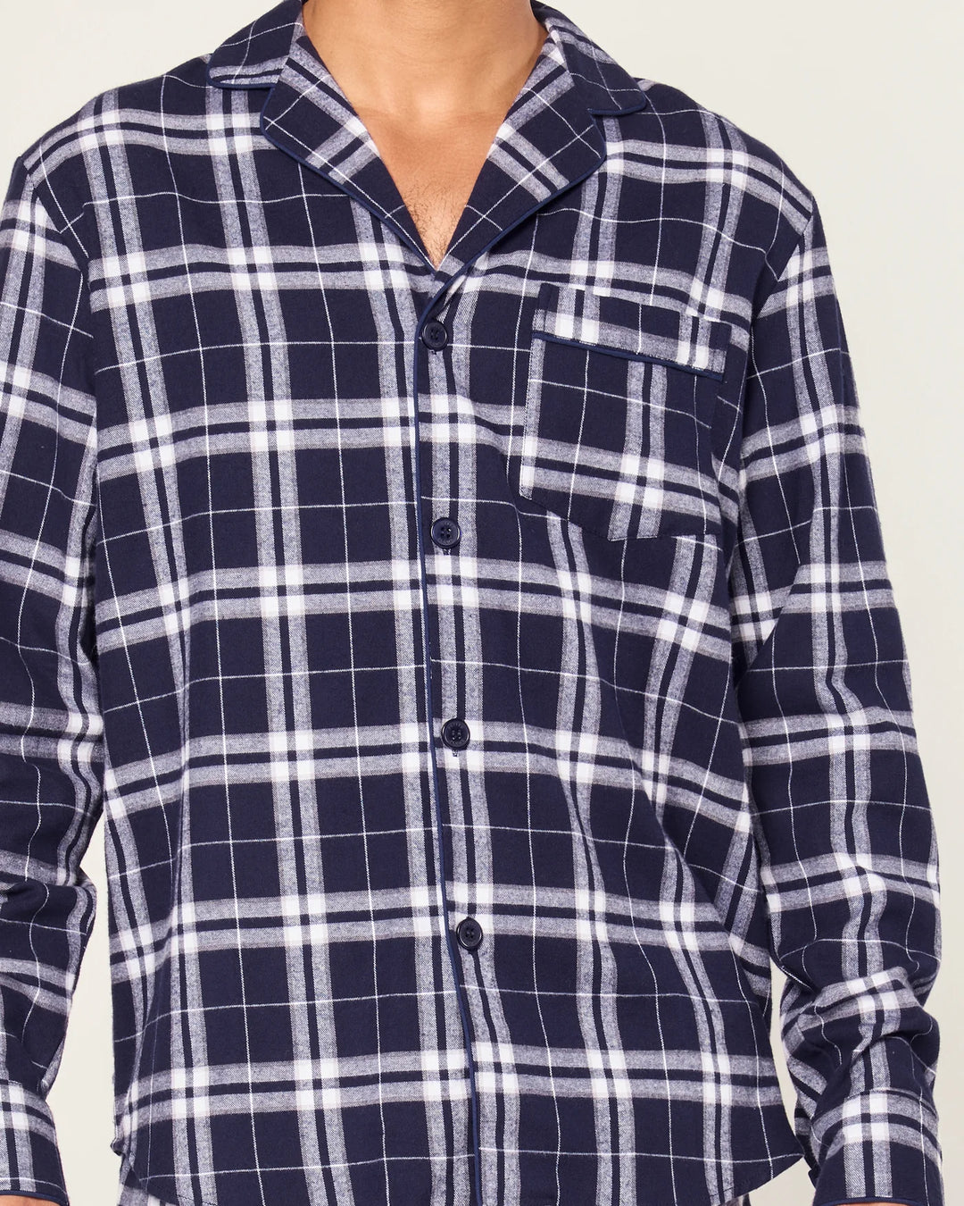 PETITE PLUME - MENS PJS SET OXFORD TARTAN