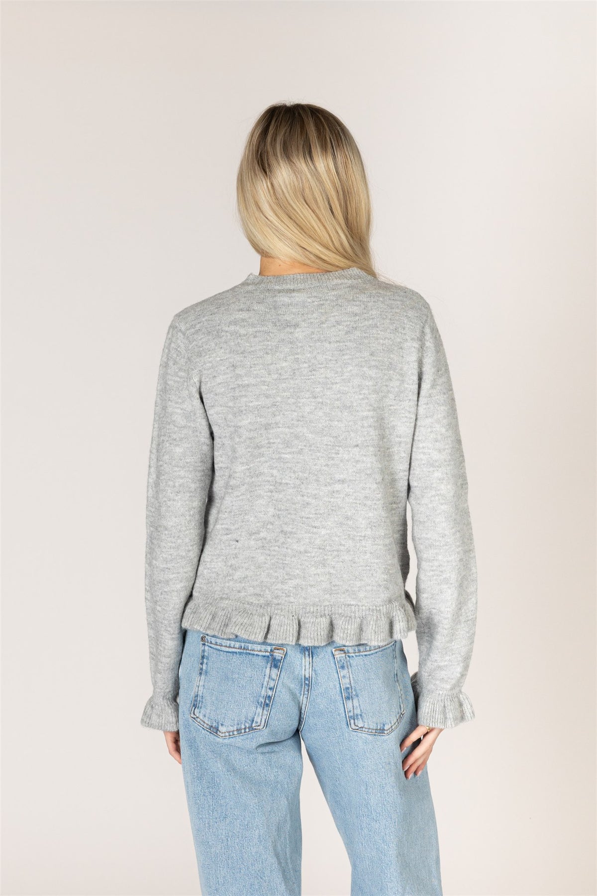 LYLA & LUXE - ANNORA NOVELTY RUFFLE CARDI