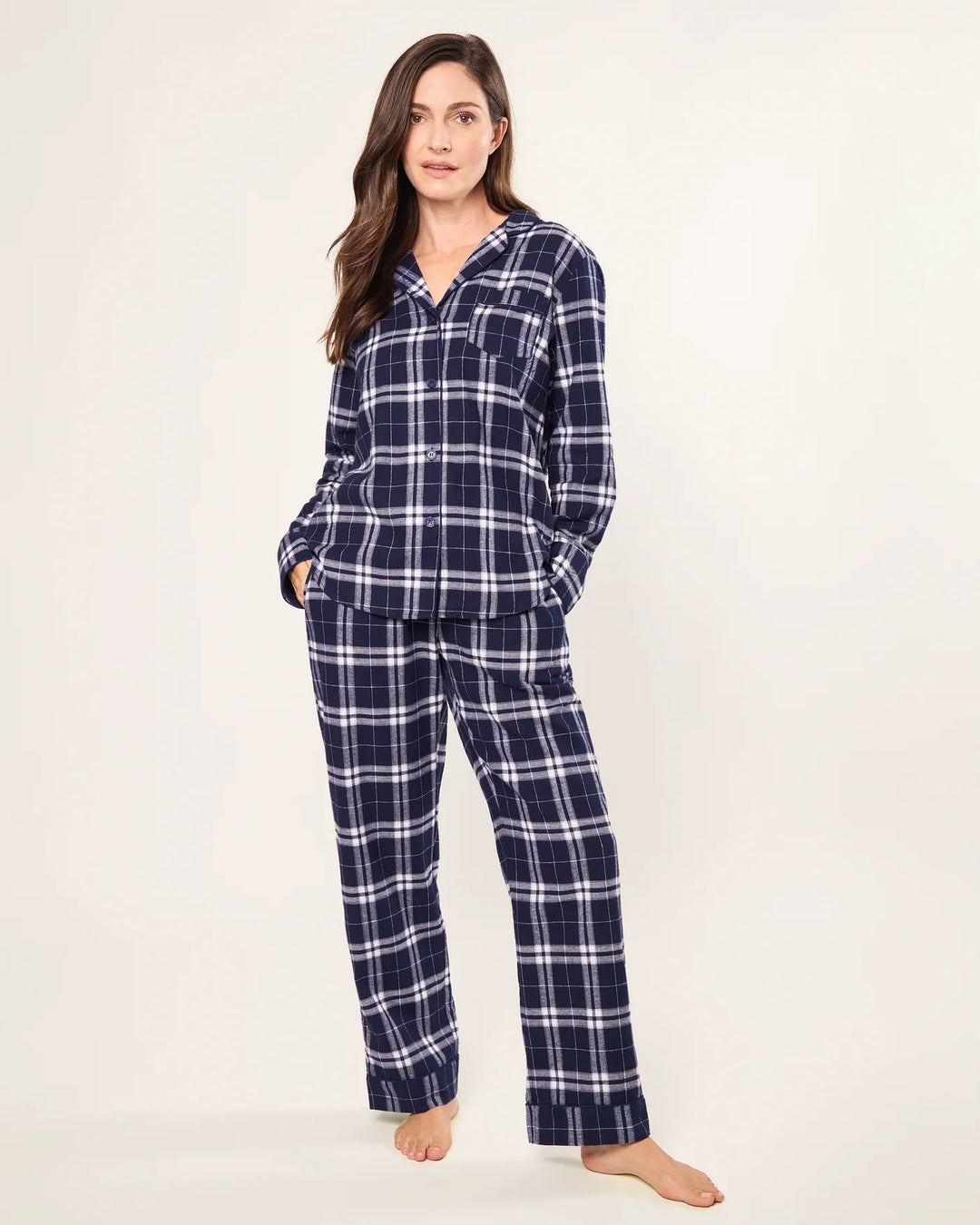 PETITE PLUME - WOMENS PJ SET OXFORD TARTAN