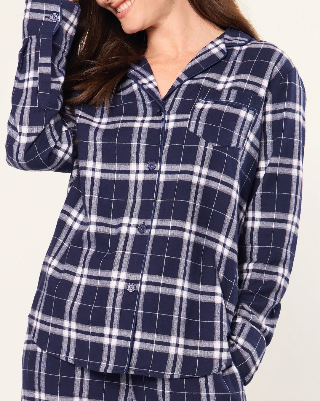 PETITE PLUME - WOMENS PJ SET OXFORD TARTAN