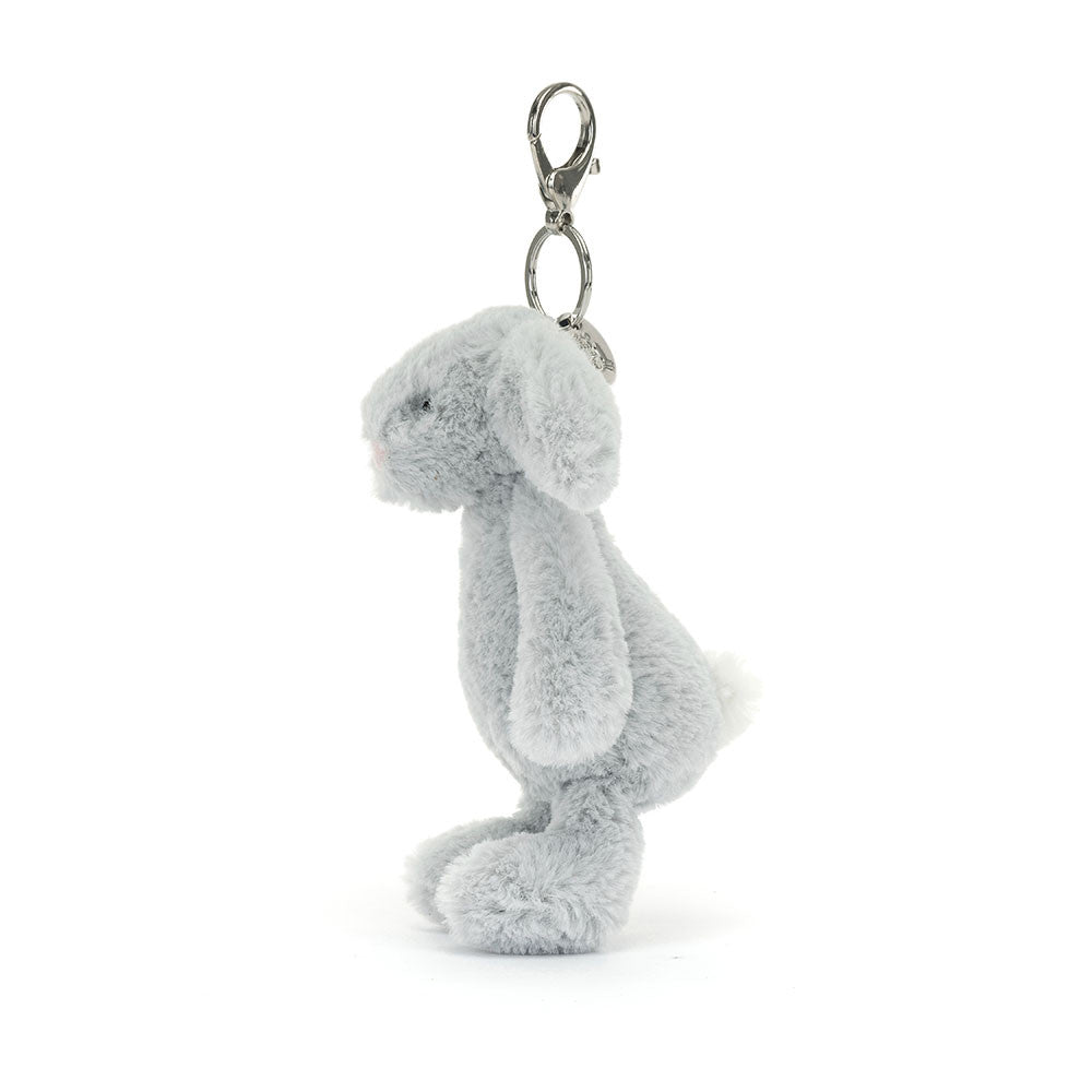 JELLYCAT - BAG CHARM SILVER BUNNY