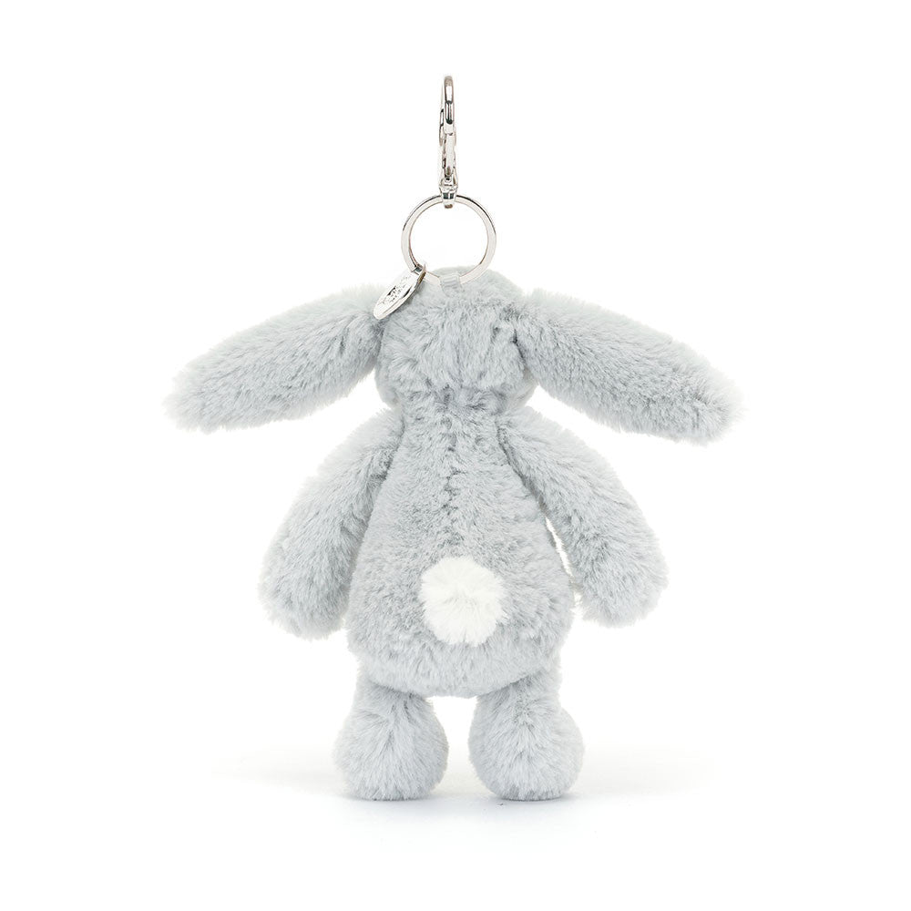 JELLYCAT - BAG CHARM SILVER BUNNY