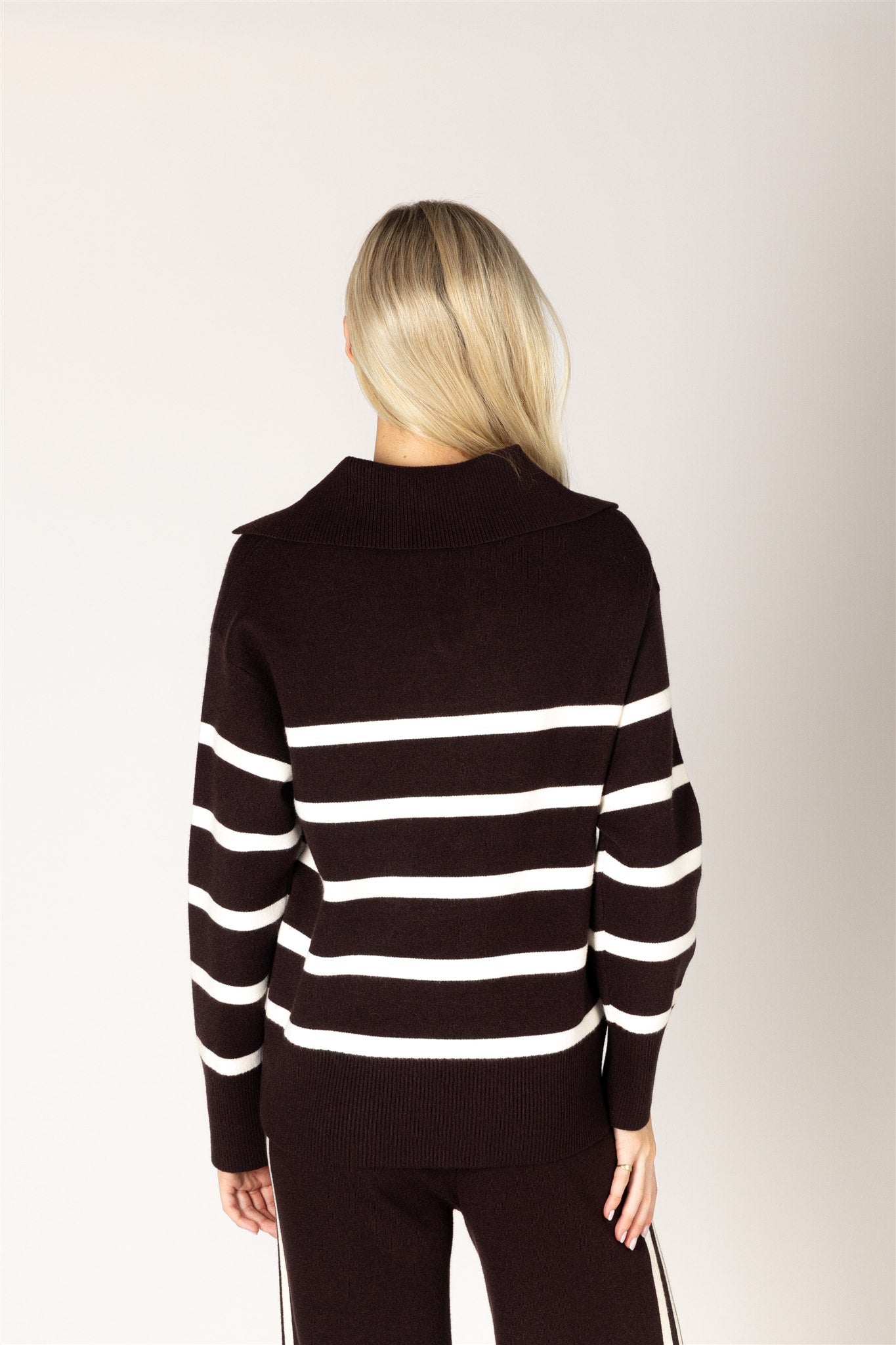 LYLA & LUXE - BELLA ESSENTIALS STRIPE POLO