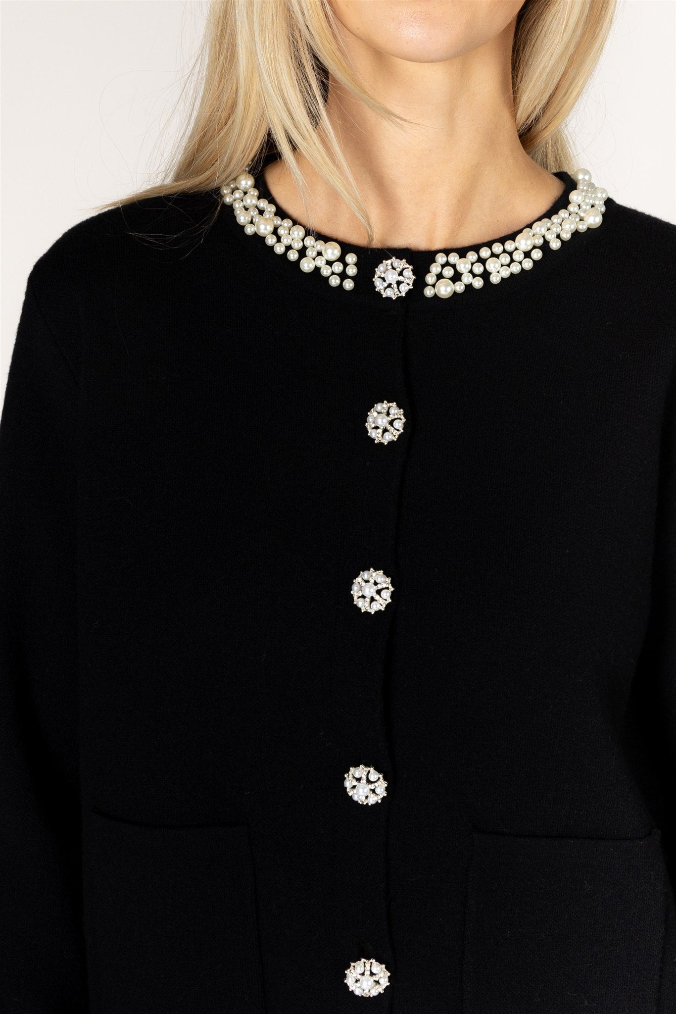 LYLA & LUXE - BOWIE ESSENTIALS PEARL CARDI