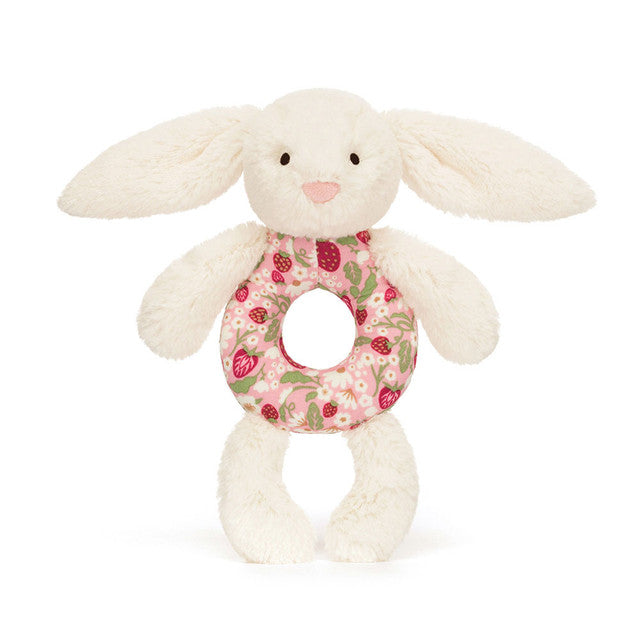 JELLYCAT - BLOSSOM CREAM BUNNY RING RATTLE