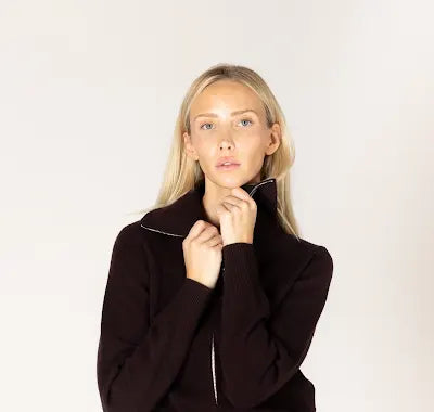 LYLA & LUXE - WEST ESSENTIALS ZIP CARDI