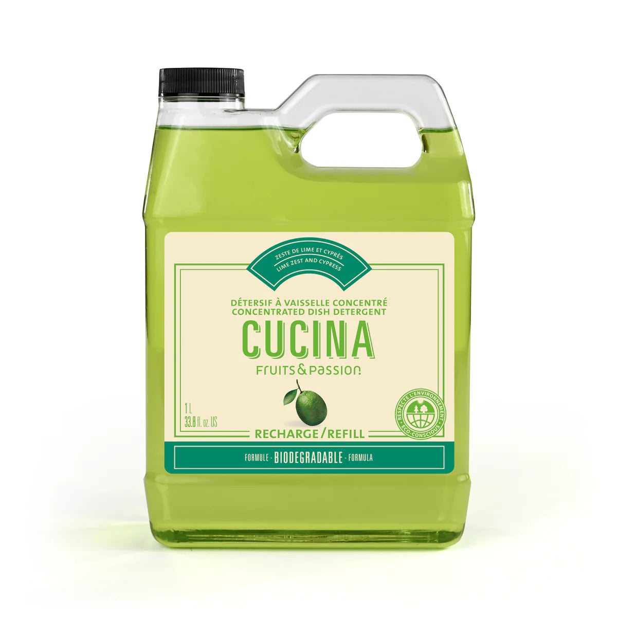 CUCINA - DISH DETERGENT LIME ZEST 1L R.
