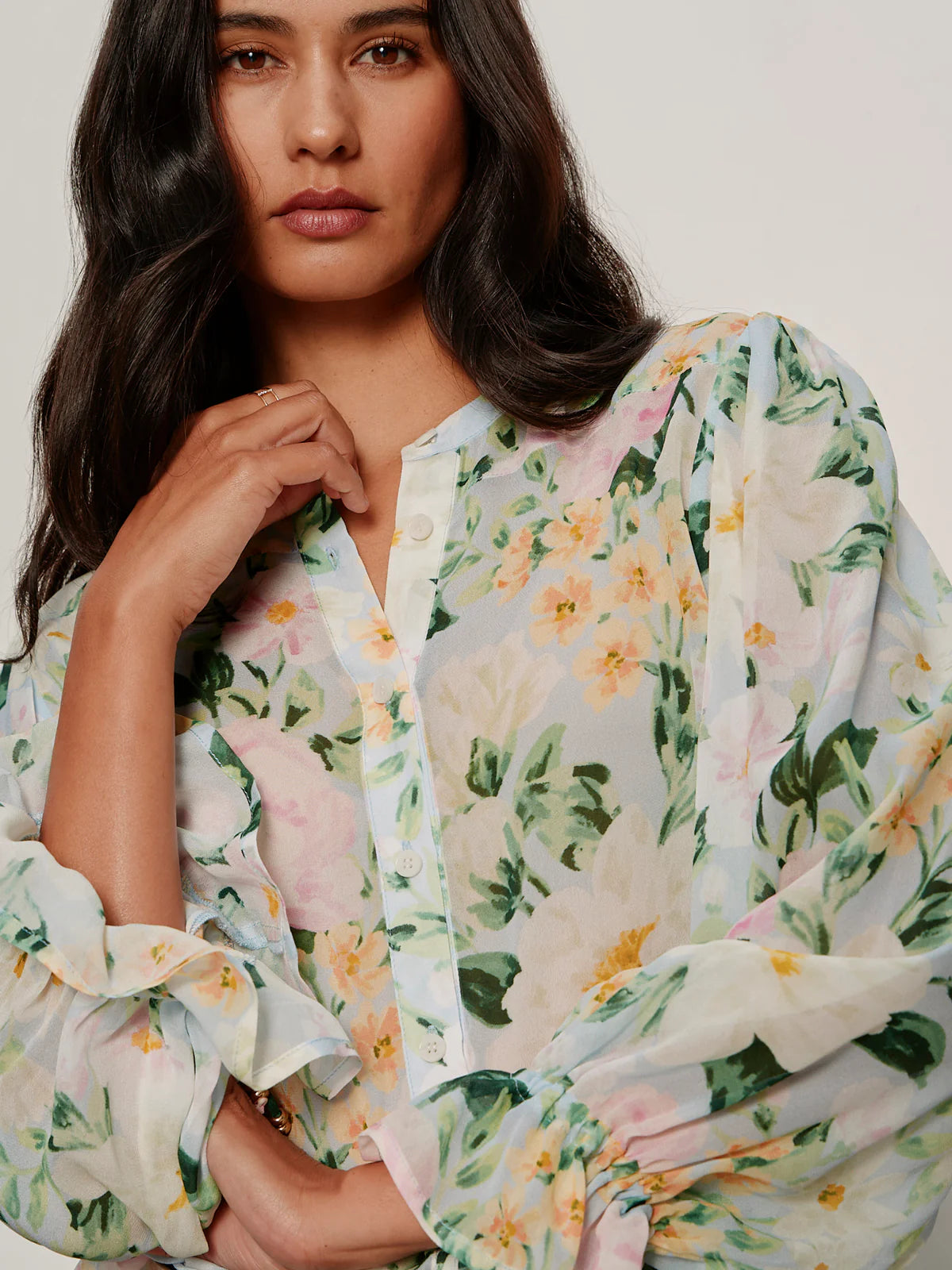 SANCTUARY - WOMEN'S FEMME MUSE BUTTON BLOUSE