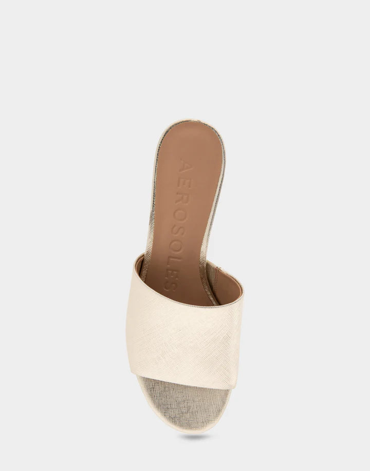 AEROSOLE- WOMEN'S COMO HEELED SLIDE SANDAL