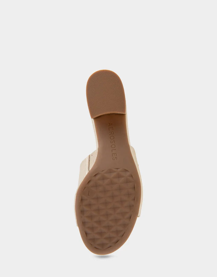 AEROSOLE- WOMEN'S COMO HEELED SLIDE SANDAL