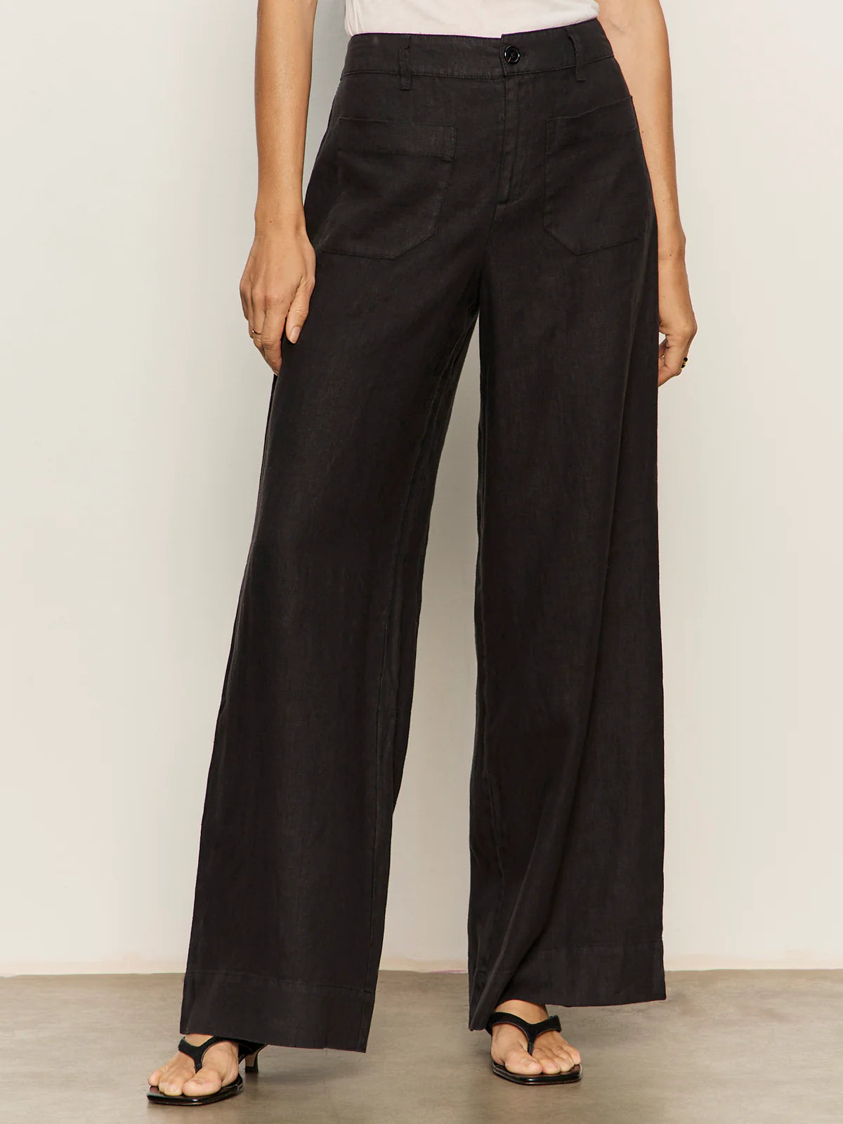 SANCTUARY - THE LINEN MARINE WIDE LEG