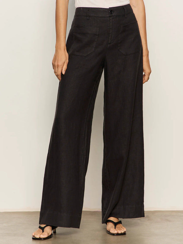 SANCTUARY - THE LINEN MARINE WIDE LEG