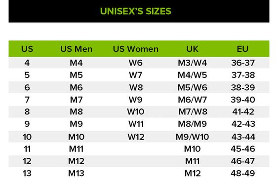 Crocs adult size chart